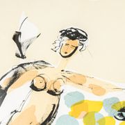 Naked Rider, Colour Lithograph on Paper, 63 x 88 cm