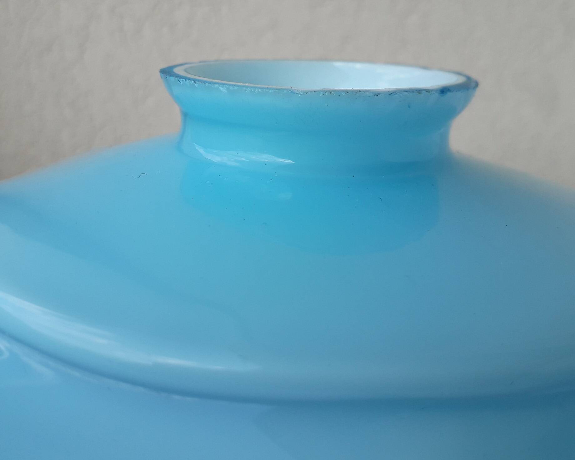 Abat-jour bleu Art Déco