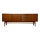 1960s Vintage Large Minimalistic Mid-Century Teak Sideboard