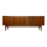 1960s Vintage Large Minimalistic Mid-Century Teak Sideboard