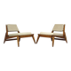 Restored Mid-Century Scandinavian Hunting Chairs by Kristiansson, 1950s
