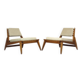 Chaises de chasse scandinaves du milieu du siècle restaurées par Kristiansson, années 1950.