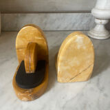Pair of Art Deco marble bookends