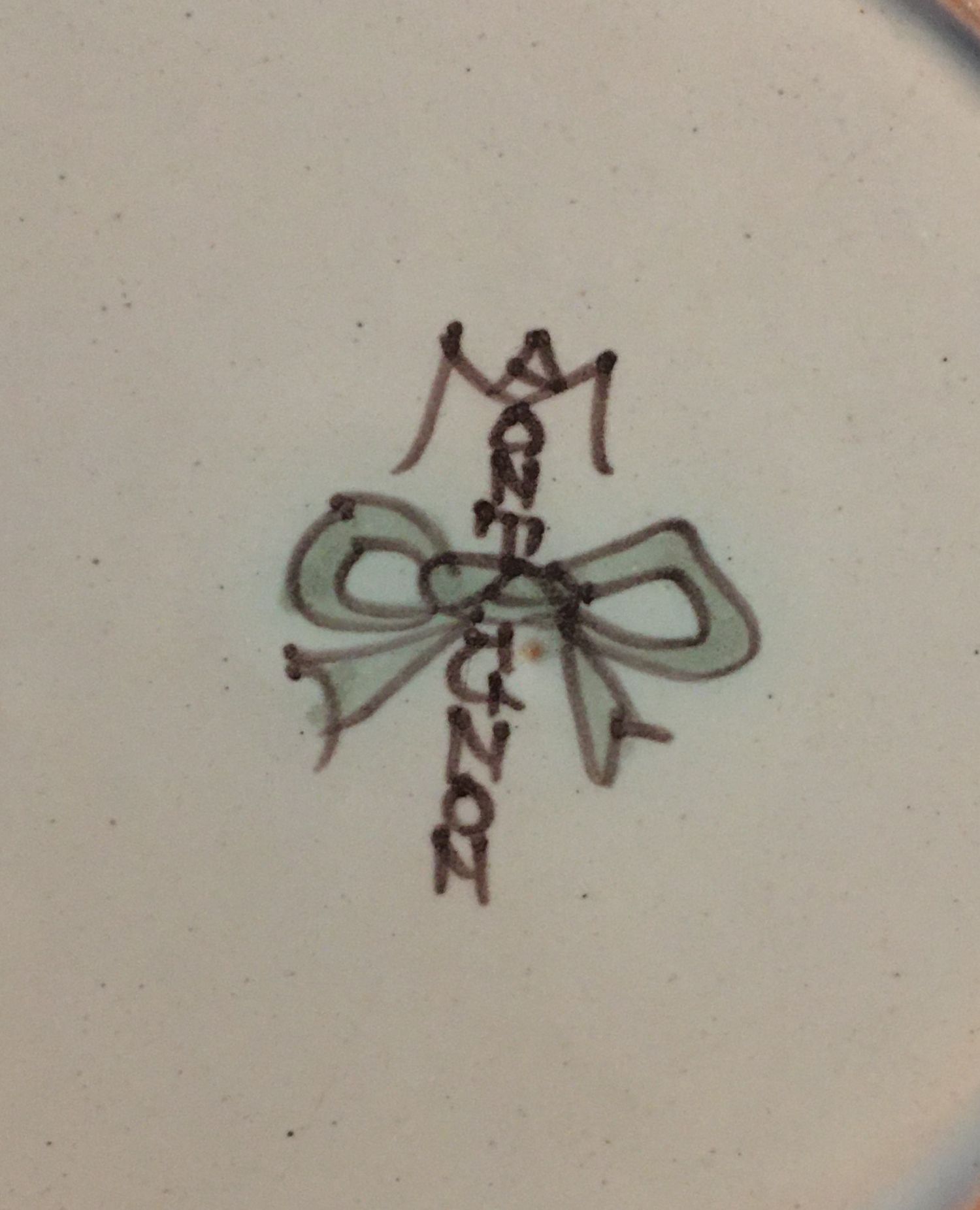 Earthenware plate Antoine Montagnon Nevers