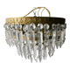 Lustre à pampilles et laiton des années 60-70