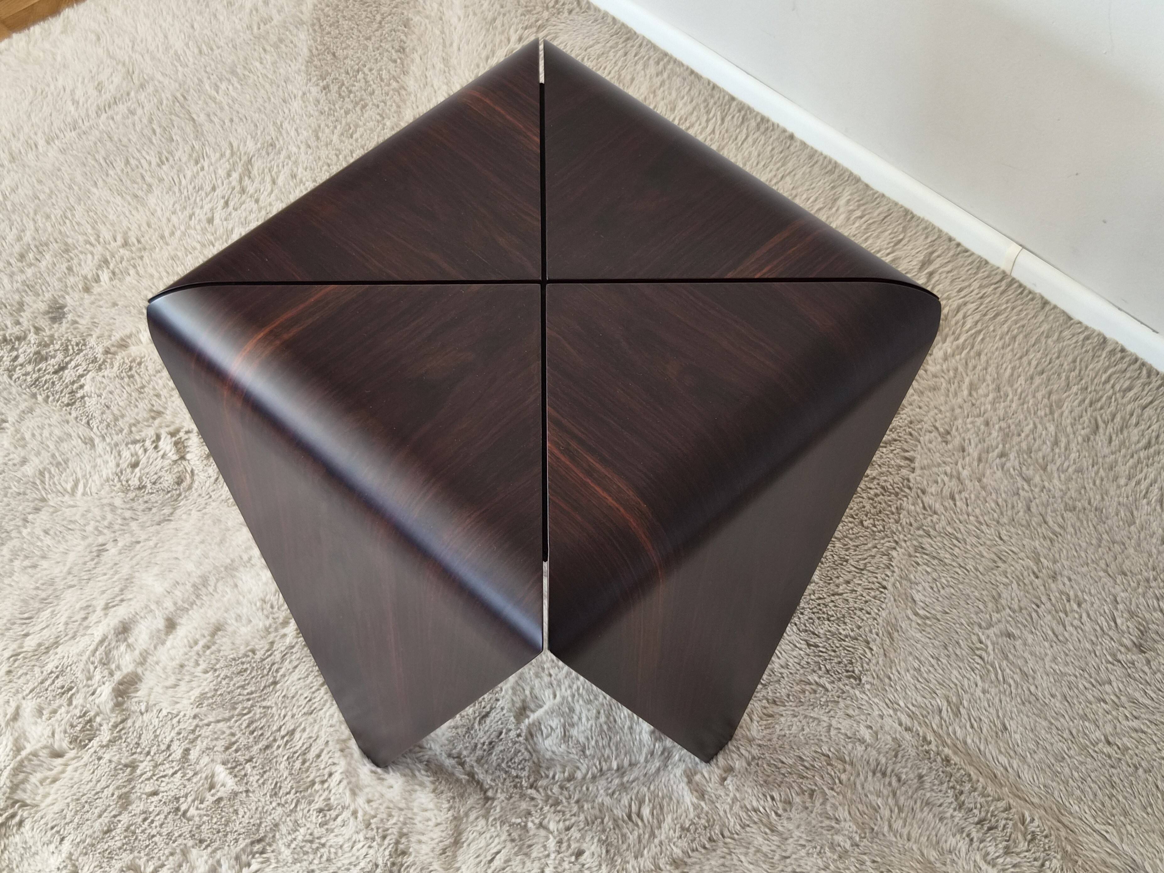 Petalas Side Tables by Jorge Zalszupin, Rosewood