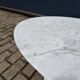 Original Knoll Tulip Oval Coffee Table Eero Saarinen Arabescato matte 107x70