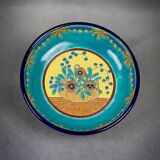Longwy cloisonné enamel footed bowl – Art Deco floral decoration