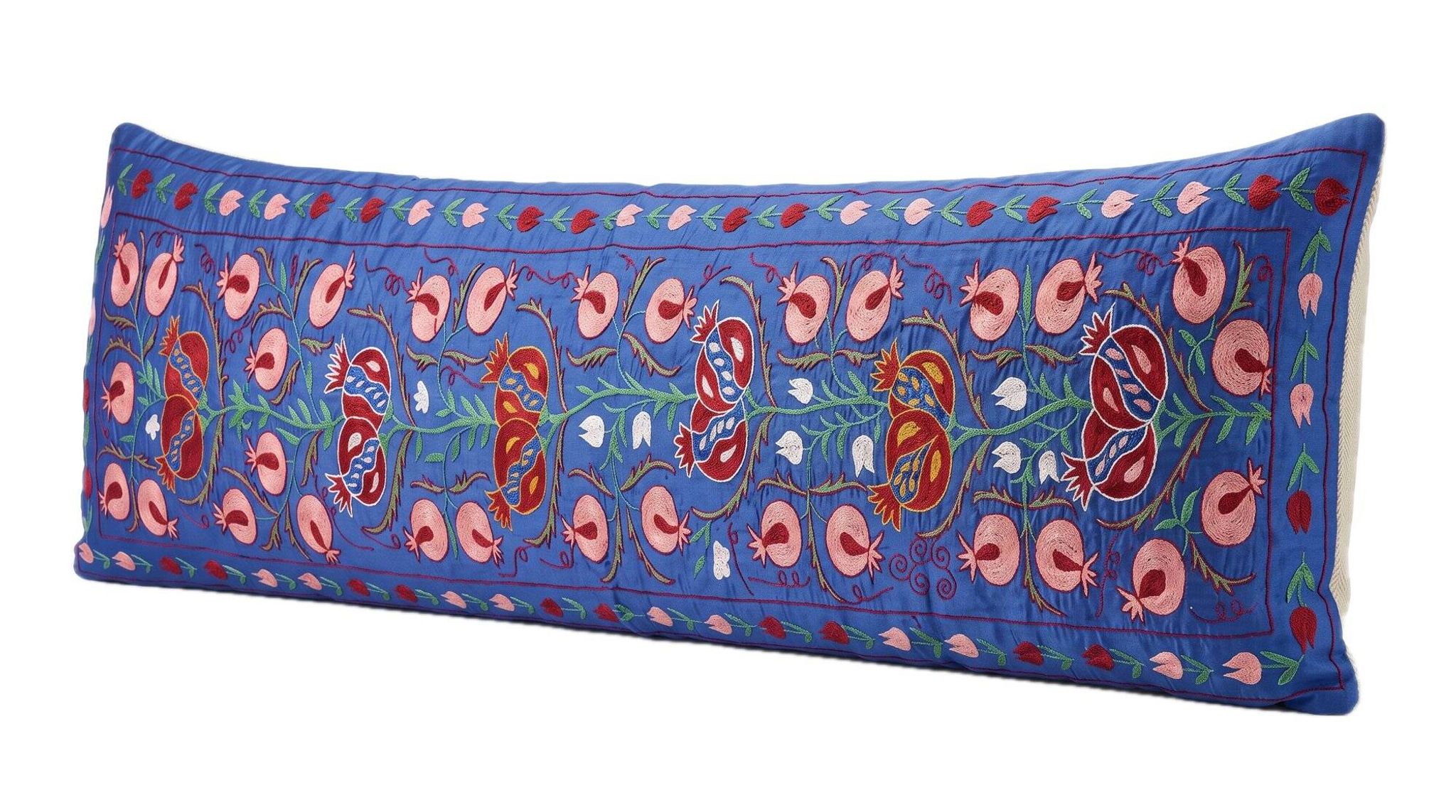 Vintage embroidered cushion cover 46x187 cm