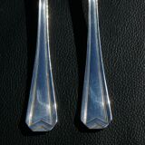 12 CHRISTOFLE Fish Cutlery Sets, CHEVRONS Art Deco model