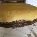 Louis XV mustard style armchair