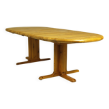 Table à manger extensible en pin massif des années 1980 par rubby, fabriquée au danemark