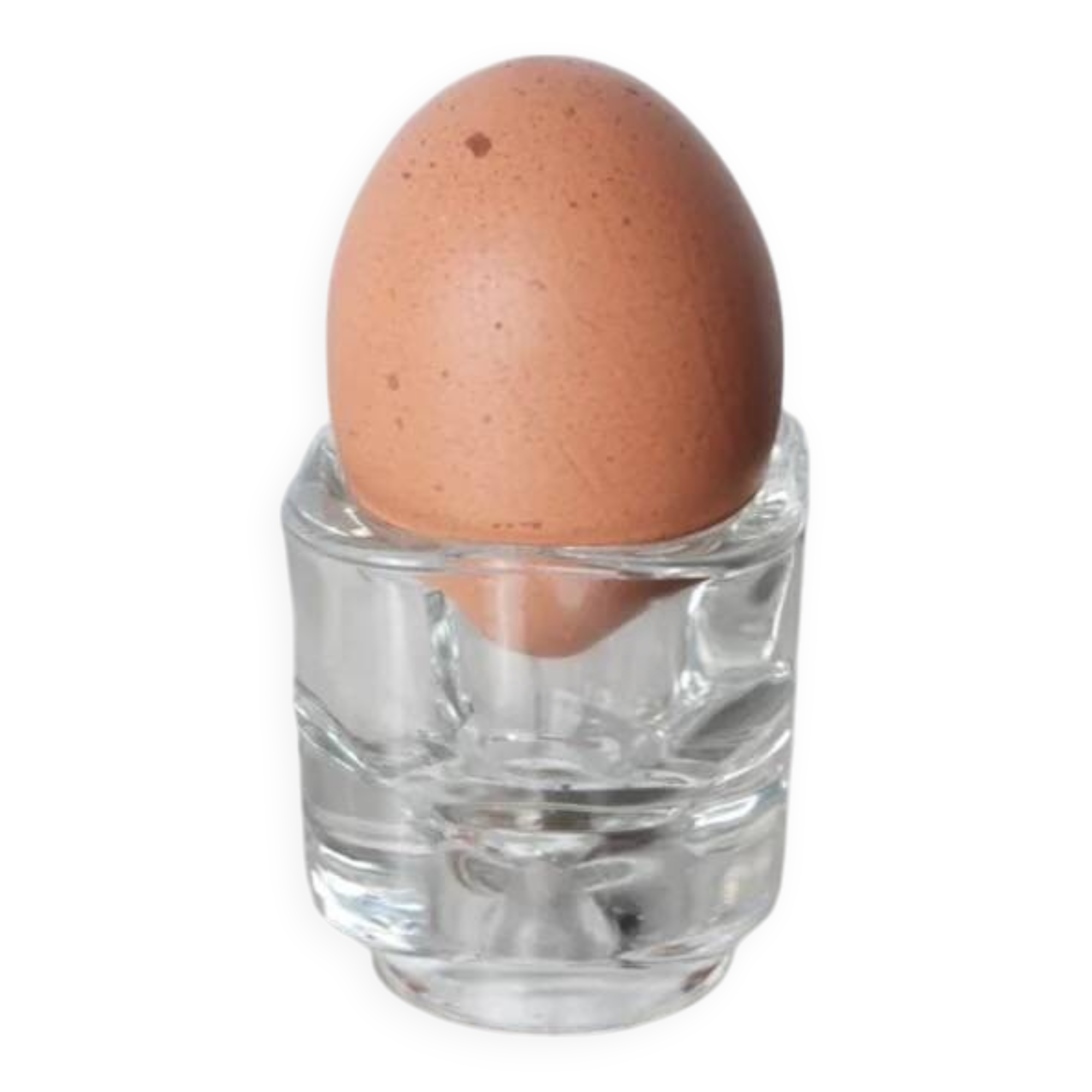 set of 3 glass egg cups by Joe Colombo