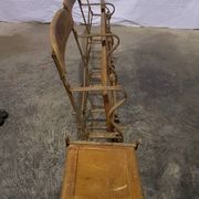 Luterma antique theatre bench circa 1930, vintage wrought iron cinema bench