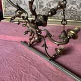 Lustre bronze doré 6 bougies