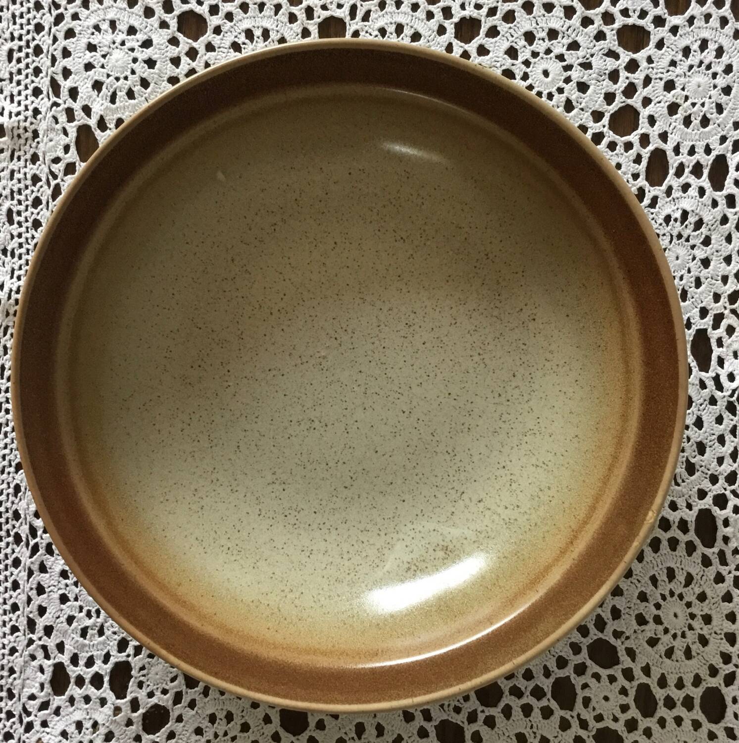 Old stoneware hollow dish