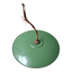 Green saucer pendant light