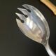 Salad servers with bamboo handles