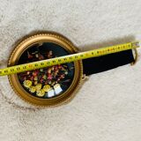 Round frame multicolored dried flowers