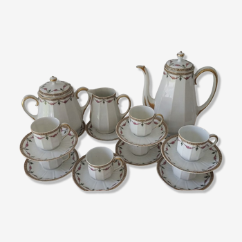 Service à thé ou café porcelaine de Limoges Raynaud