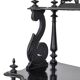 Music cabinet or sheet music cabinet in the Napoléon III style