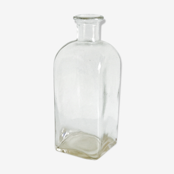 Flacon carafe en verre transparent