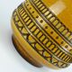 huge 60's VASE jug model 88 35 amber and brown with black abstract pattern