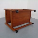 Large teak bar cart from Tarm Stole Møbelfabrik, Denmark, 1960s.