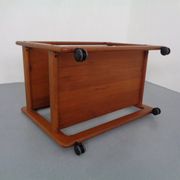 Large teak bar cart from Tarm Stole Møbelfabrik, Denmark, 1960s.