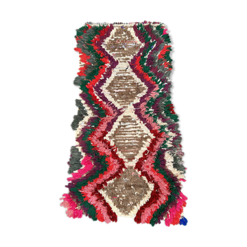 Tapis Berbére Azilal coloré - 136 x 66 cm