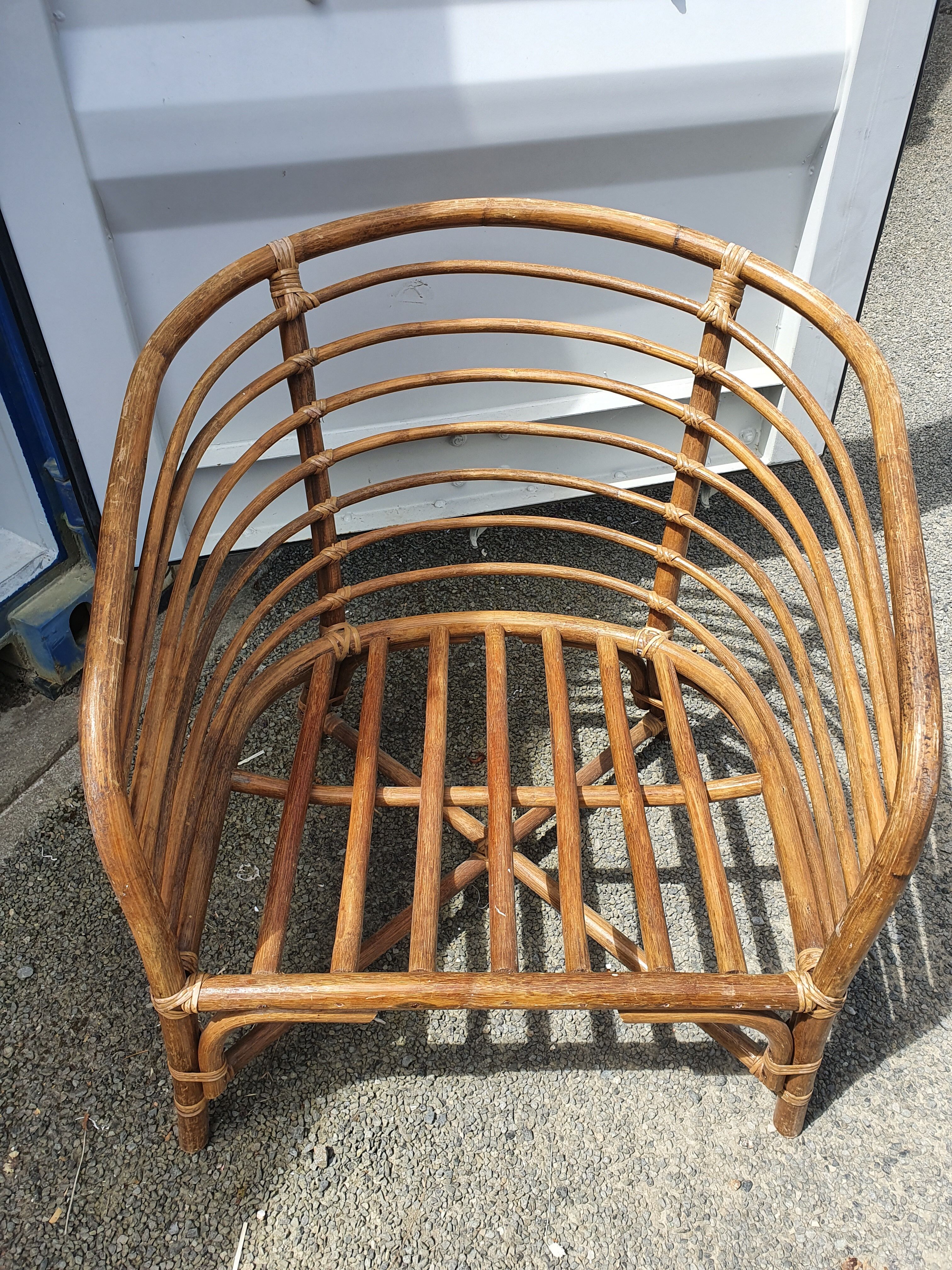 Rattan armchair