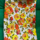 Superb vintage floral printed bolster cover from the seventies.