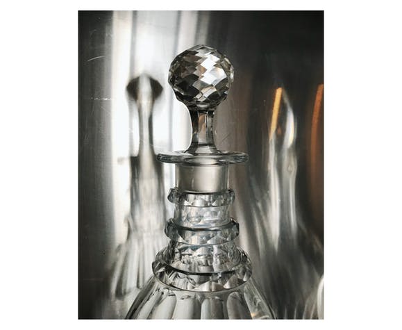 Lot of five glass carafes