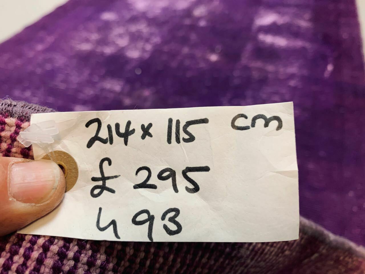 Old tribal Distressed Overdyed Vintage Turkish Wool Rug 214x115 cm Medium