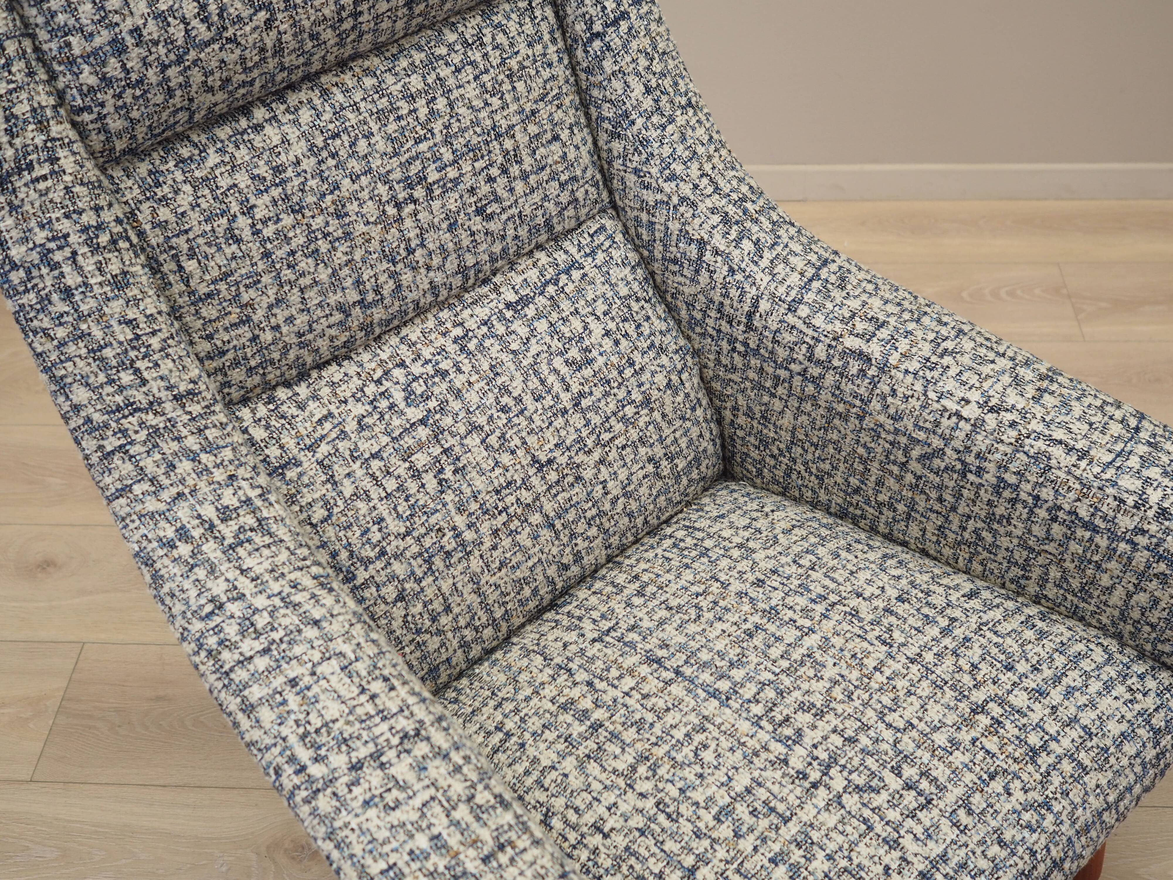 Fauteuil lounge, design danois, années 1970, production : Danemark