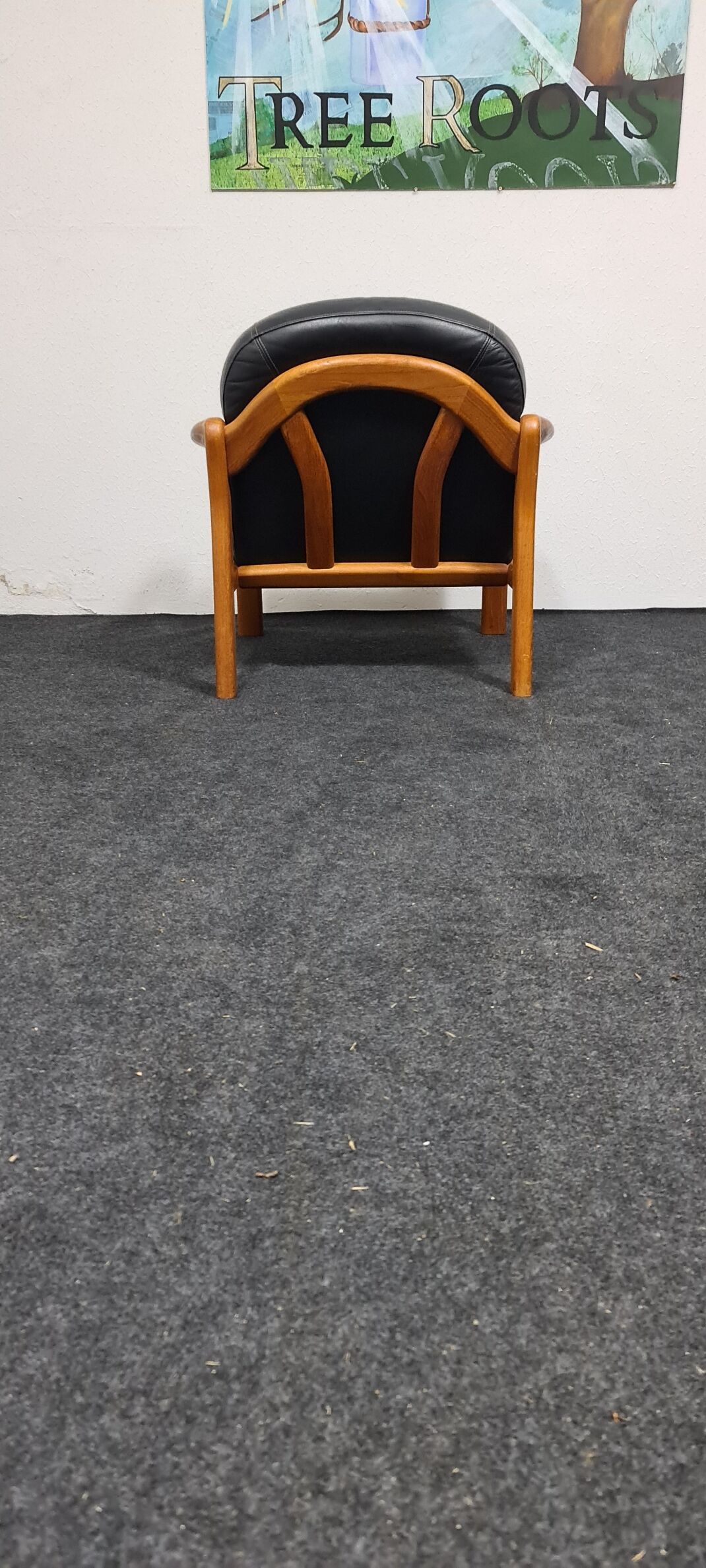 Fauteuil design danois en teck vintage par Komfort