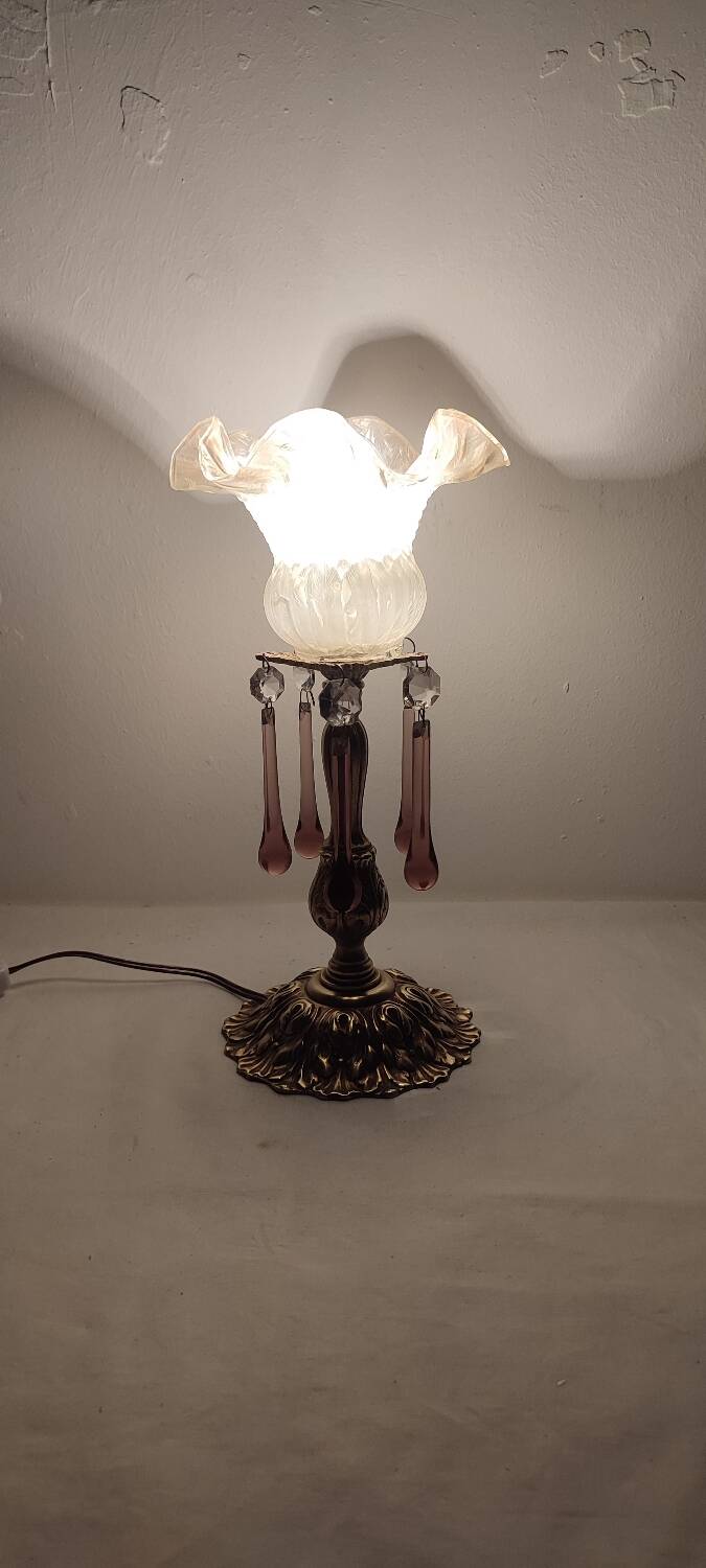 Lampe de table "Art Nouveau" en bronze. Espagne, années 1940.