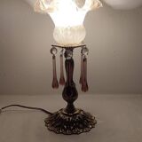 Lampe de table "Art Nouveau" en bronze. Espagne, années 1940.