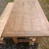 Farmhouse table with bench