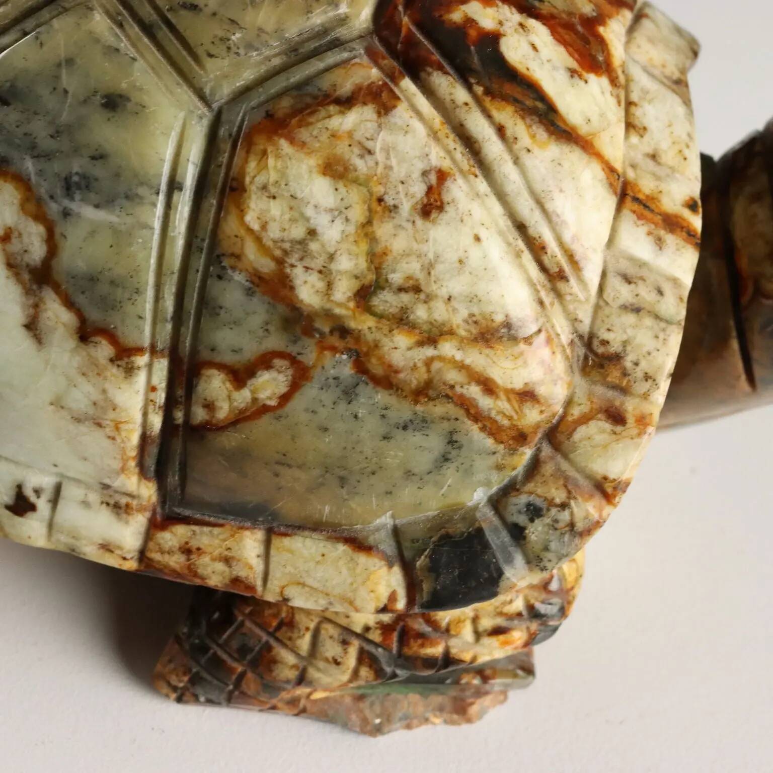 Modern sculpture of a turtle in hard stone, Italy, 20th century