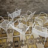 Set of 6 chairs and 1 rocking chair Rio by Emu 1960