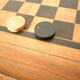 Boite de jeu dame &  backgammon en bois 1900