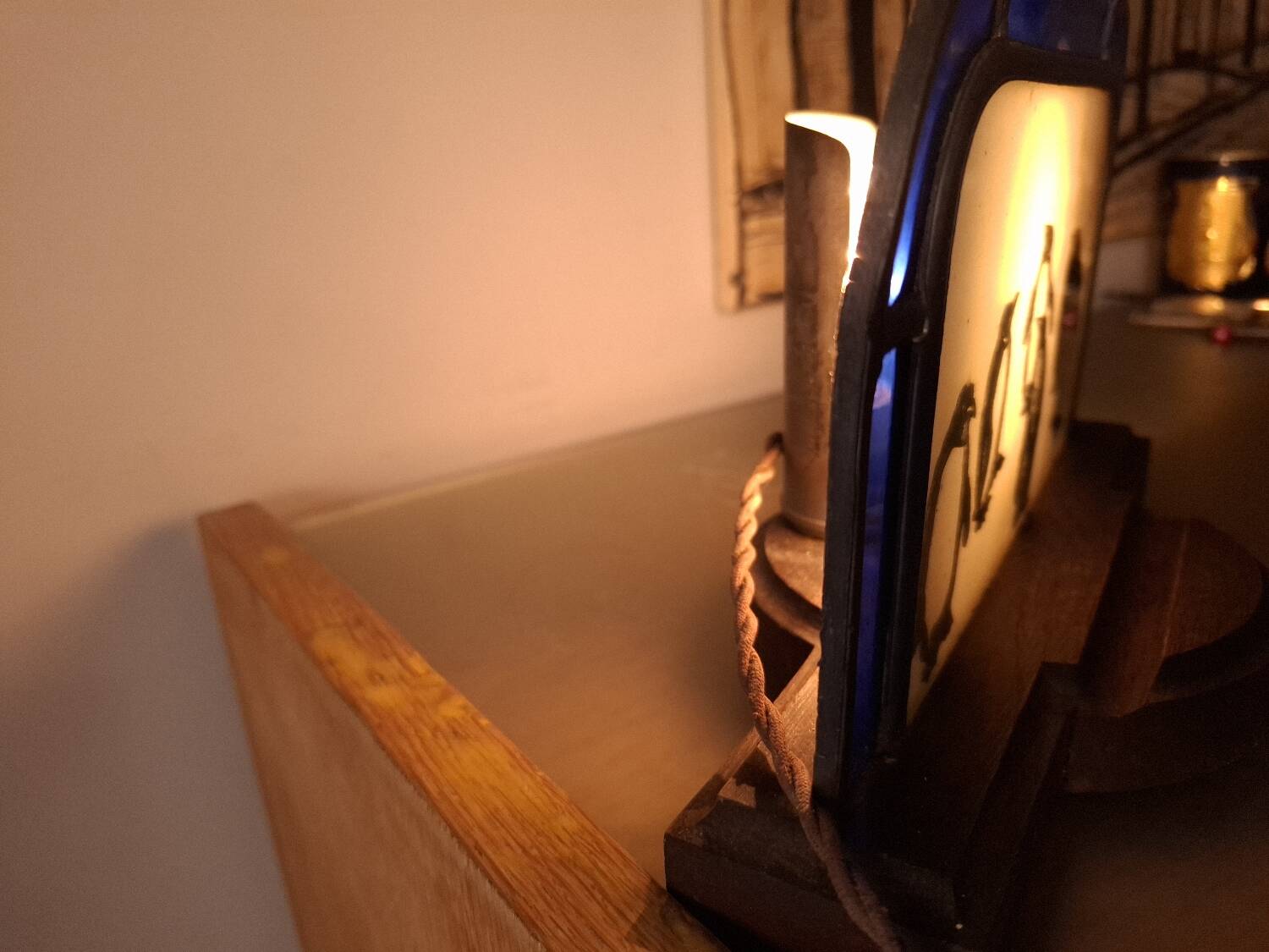 Art Deco glass lamp