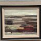 Original Swedish Oil on Panel – “Field Patches” by Evert Färhm (1901–1971) – Signed – 1968 – Vintage & Framed – 61 × 53 cm (24" × 20.9")