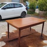 Scandinavian dining room set, 6 chairs with extendable table 1950s