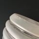Round globe in slightly pink granite glass and white glass