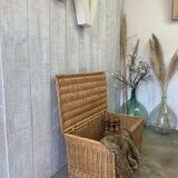 Vintage wicker trunk