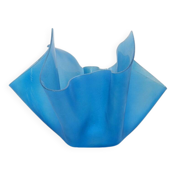 Vintage Large Glass "handkerchief" Planter