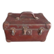 Old cardboard and metal suitcase