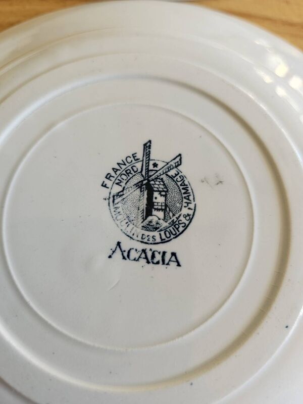 6 assiettes creuses moulins des loups